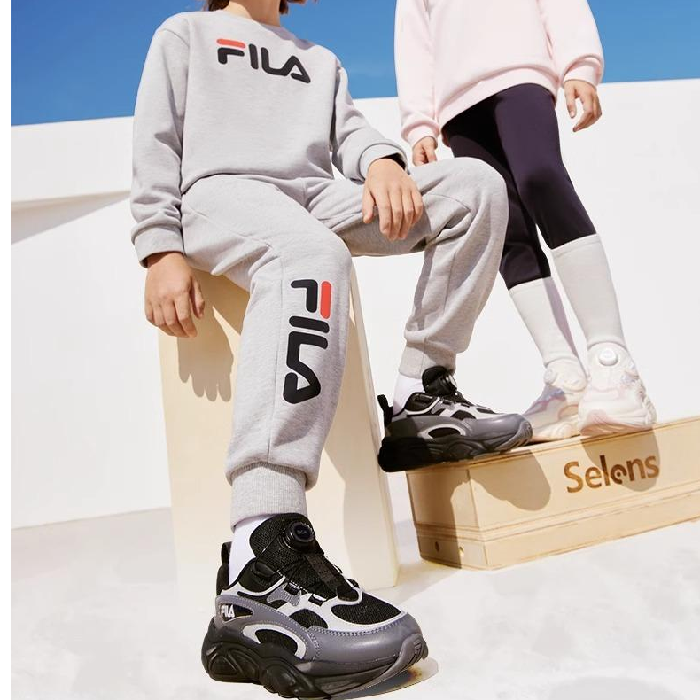 FILA斐乐儿童冬季男女【火星鞋】款BOA旋扣时尚运动鞋K55B411104