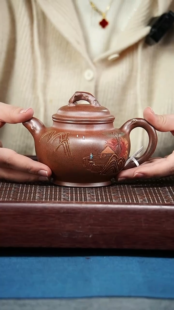 【闪购商品】紫砂茶壶   柴烧  350cc