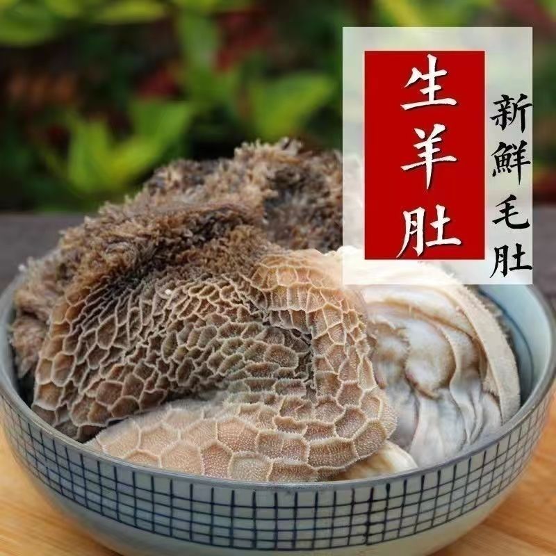 新鲜现杀现取山羊肚纯羊肚 烫毛白净肚 生肚子 毛肚 肚包肉商用