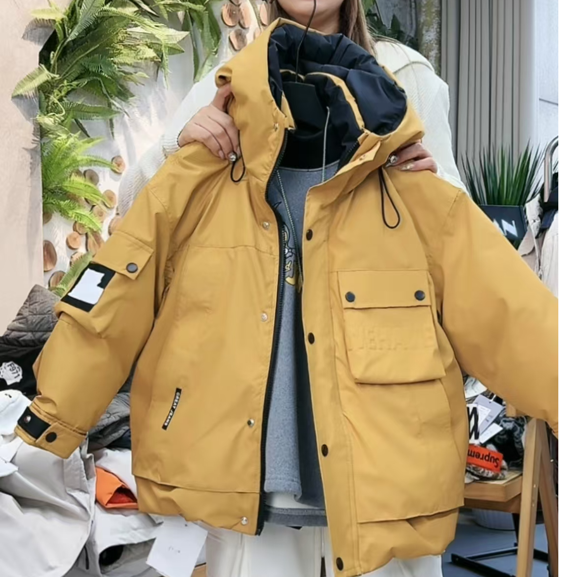 吾2024【Y】11月14日 儿童男童女童黄色加厚潮酷羽绒服2117-