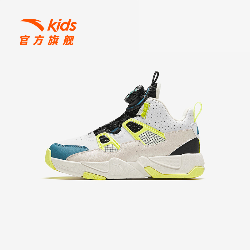 【一诺爸爸专属】安踏儿童篮球鞋耐磨中帮旋钮训练百搭A312349913