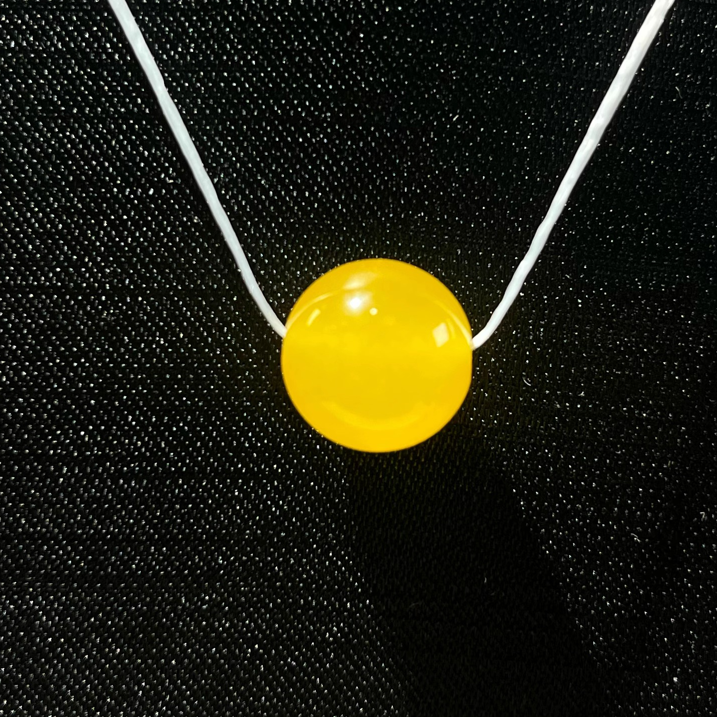 散珠天然冰黄12mm 一颗(多样性发货)H012