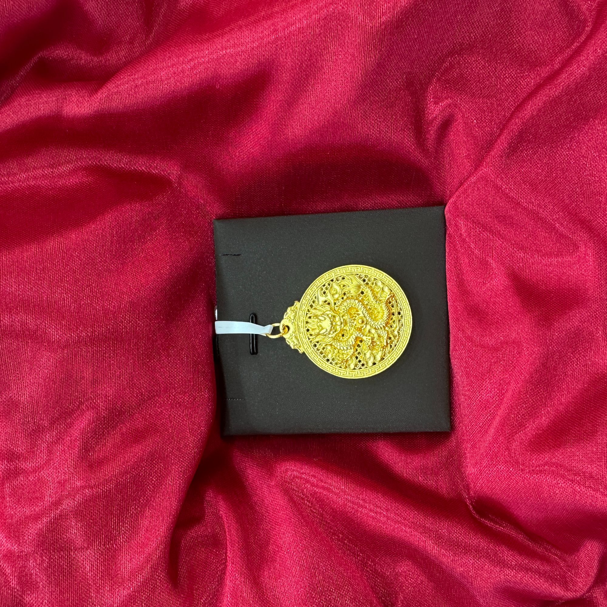 吊坠足银 镂空龙珠罗盘气质百搭时尚总重约27.55g