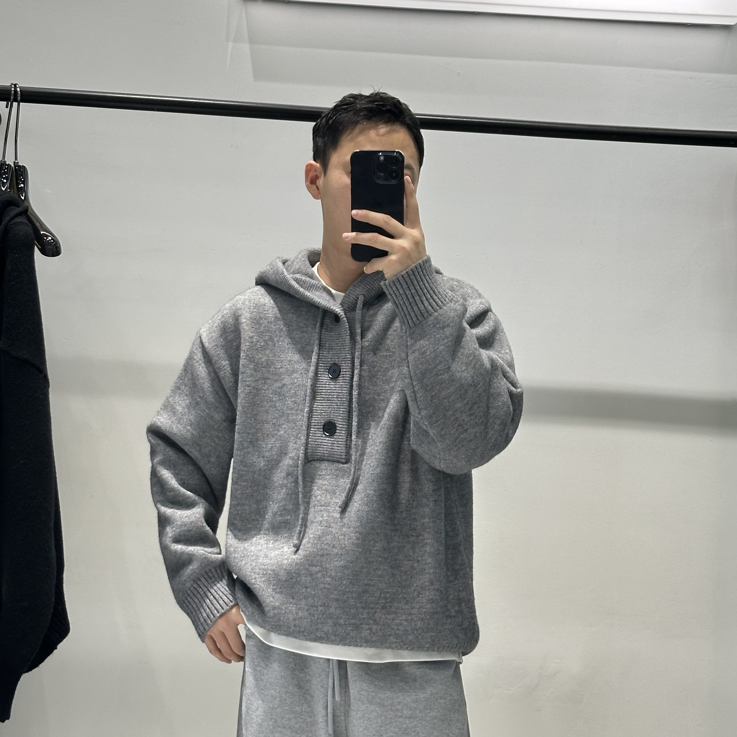 Sufeng(高端线)连帽针织时尚百搭慵懒风毛衣8803