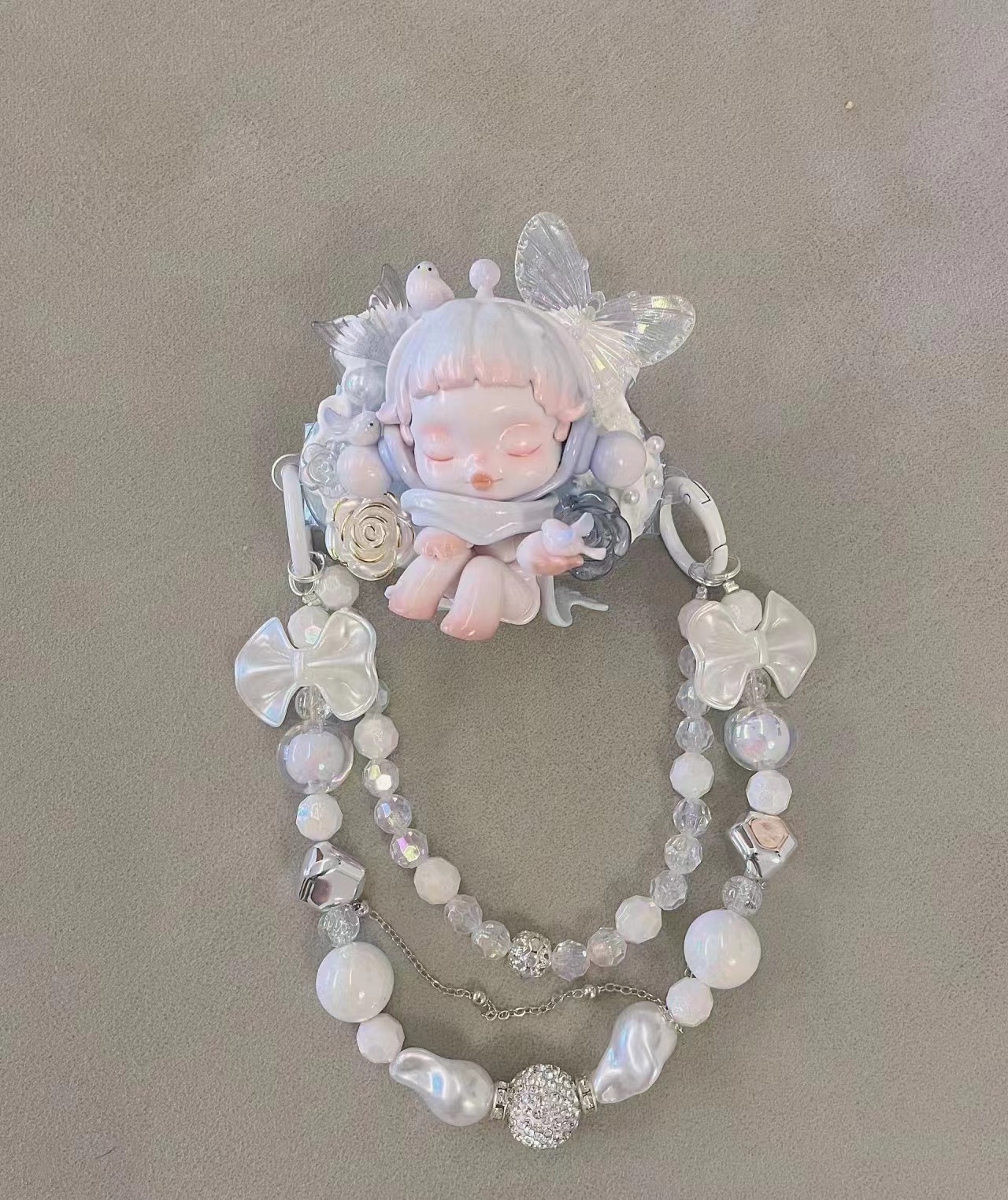 奶油胶手工DIY手机背夹长链摆件