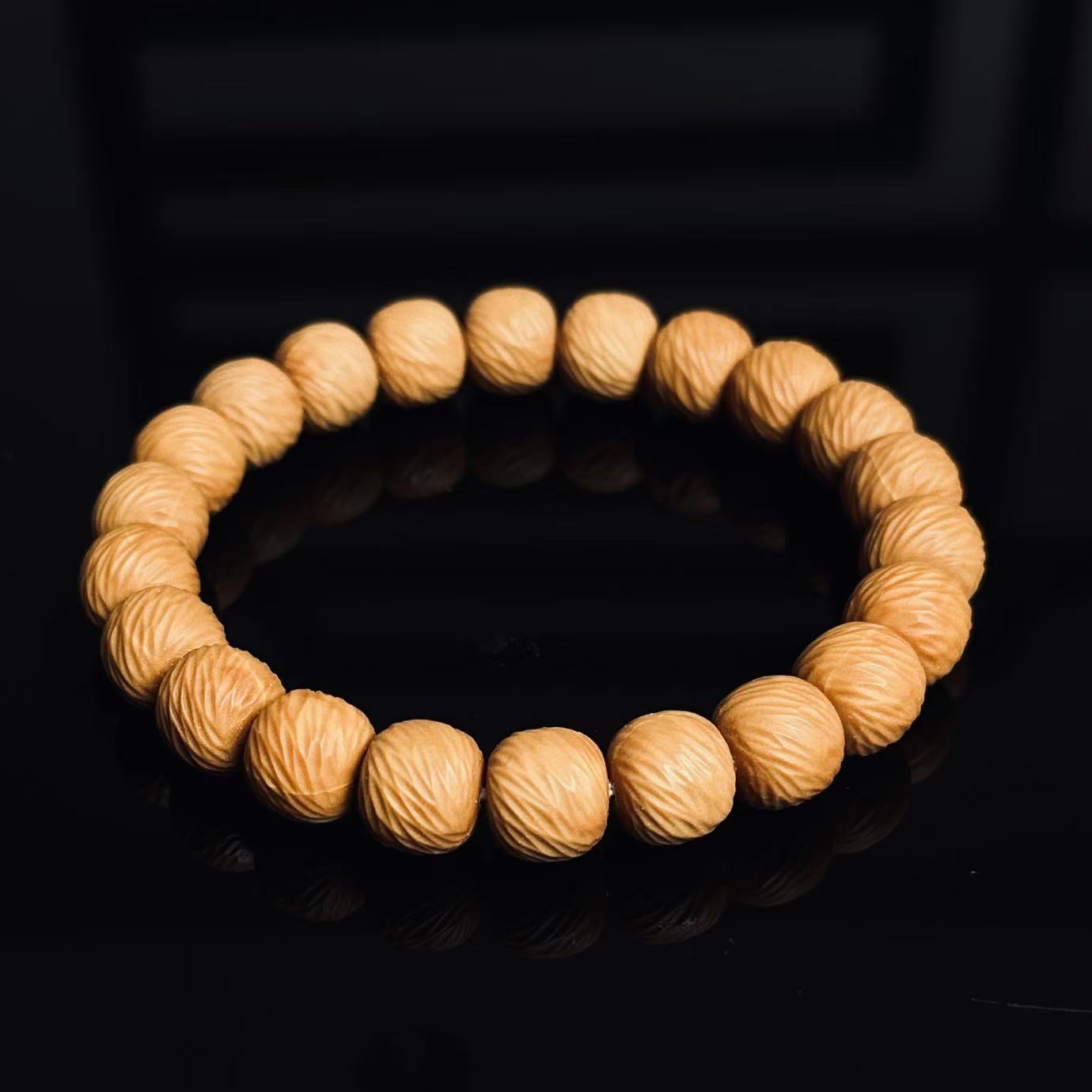 穷哥们-千刃云锦-  猴头手串-原皮原色-全品无暇