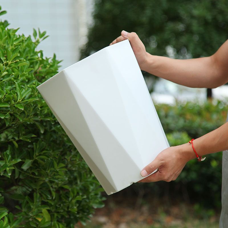 195北欧风菱形花盆2个带托盘(对角21高21.5左右)