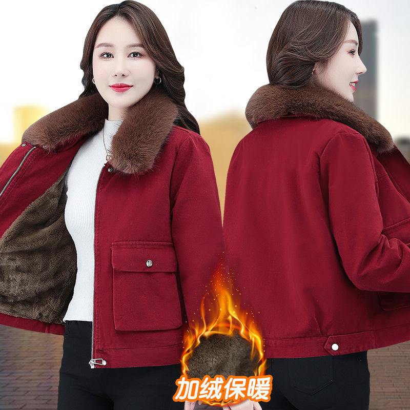 小个子减龄短款派克服外套女2025年新款衣服加绒加厚爆款冬装
