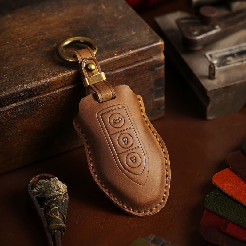 【46号】众泰/猎豹钥匙套手工真皮汽车钥匙包