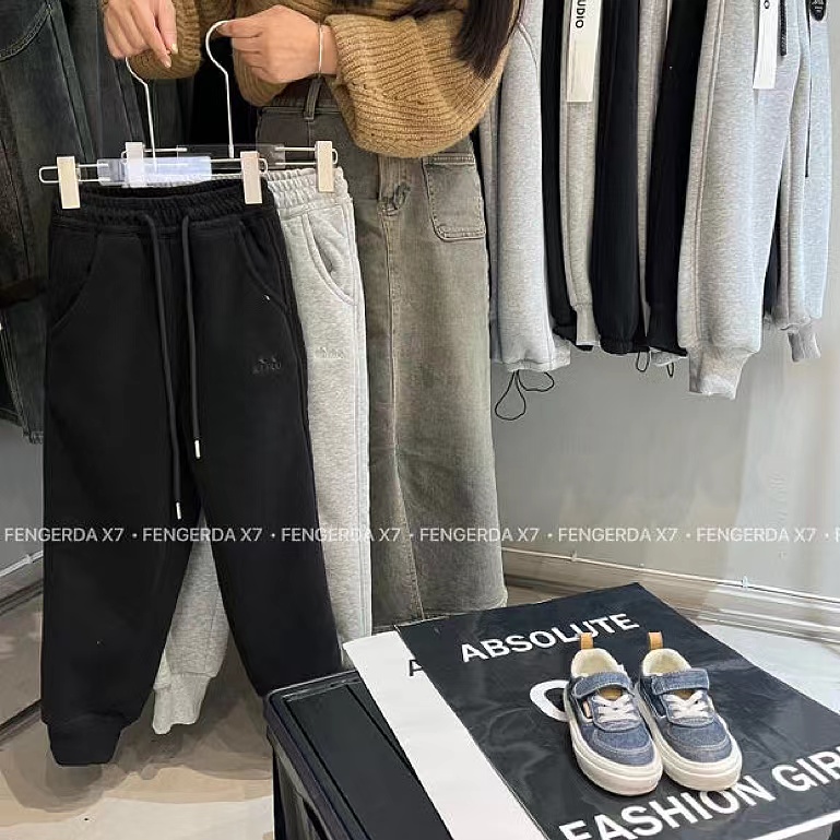 X7 童装男童女童中性超厚绒一条过冬款 8069