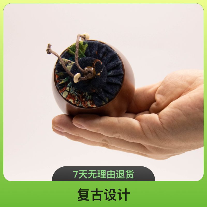 钦州坭兴陶广西钦州坭兴陶20克便携茶叶罐创意醒茶罐复古精美