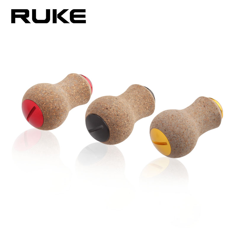RUKE路亚改装鱼线轮握丸橡胶软木葫芦DIY轻量化摇把S/D通用配件