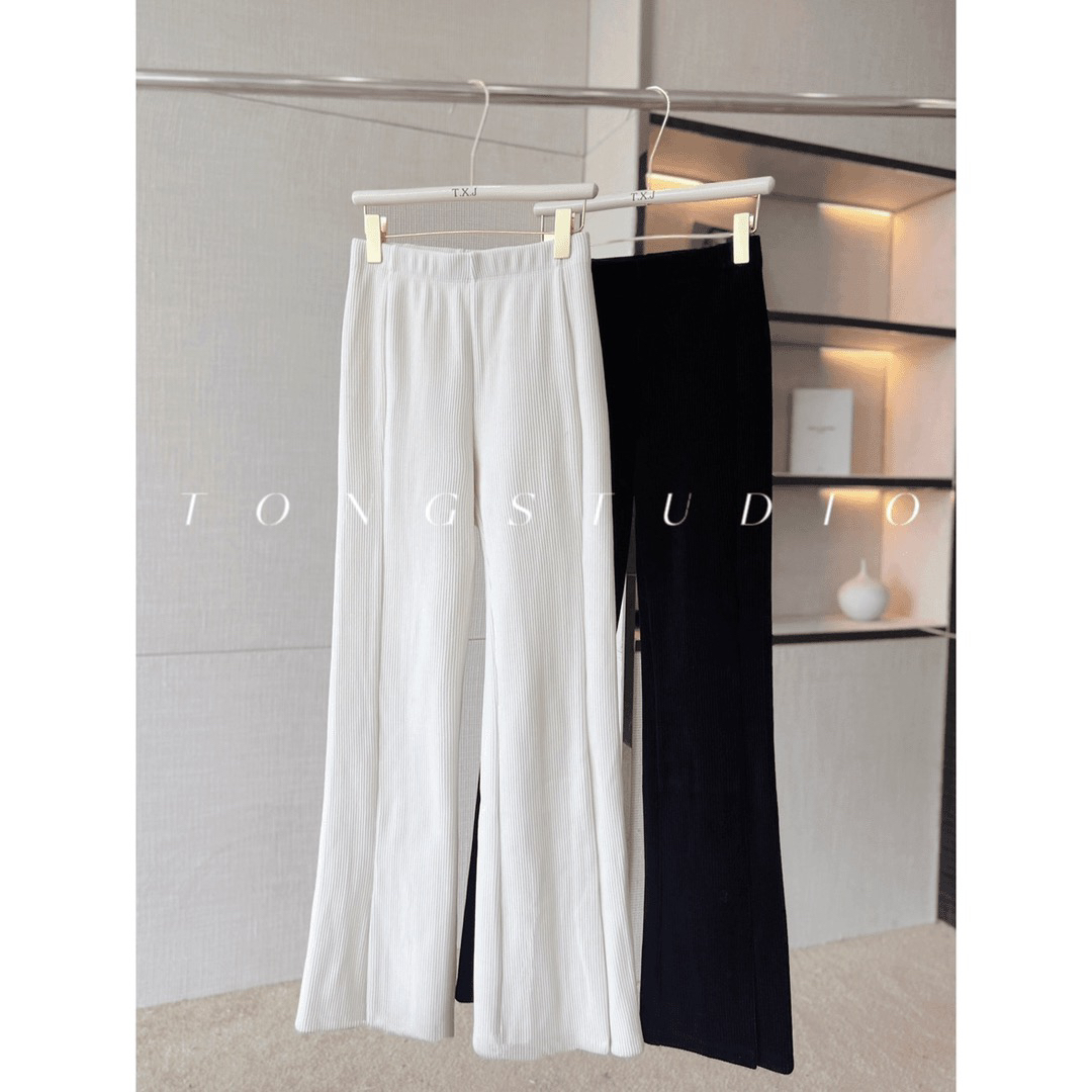 【懒懒裤2.0】秋冬气质宽松显瘦开叉长裤