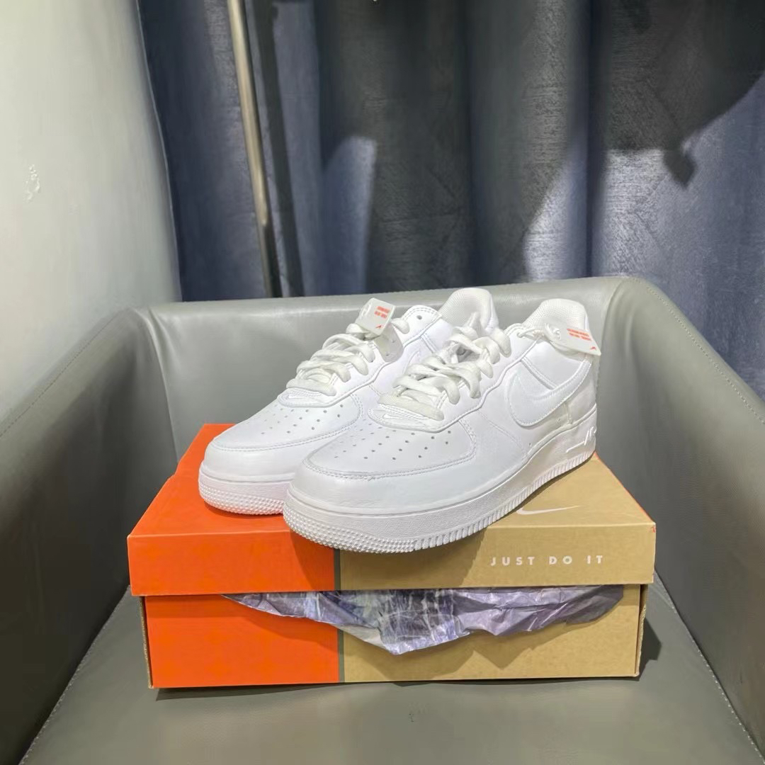 全新45码 Nike Air Force 1 Low Retro 82板鞋 白色589秒杀球鞋