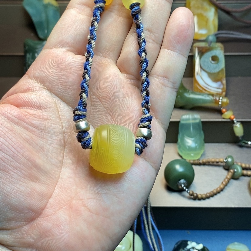 【闪购商品】岫玉项链未镶嵌安***笙