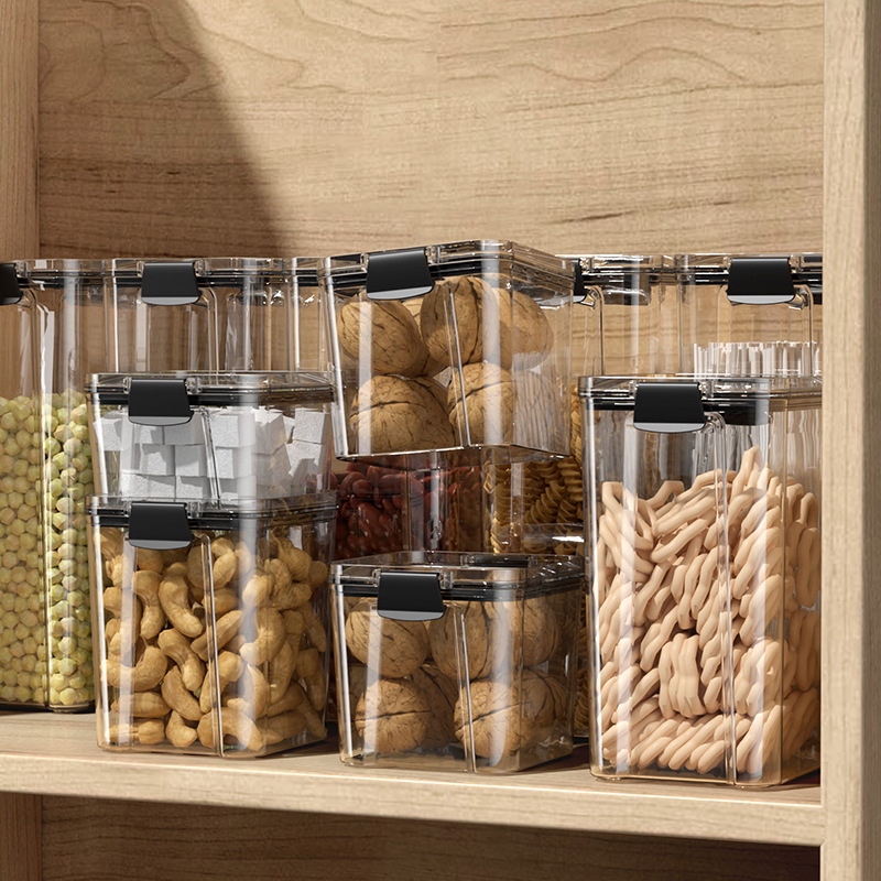 家用五谷杂粮储存罐 PET食品级防潮防虫密封罐零食干货茶叶储物罐