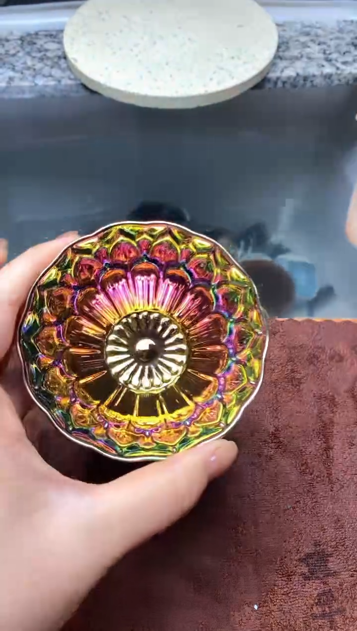 【闪购商品】瓷杯七彩佛花