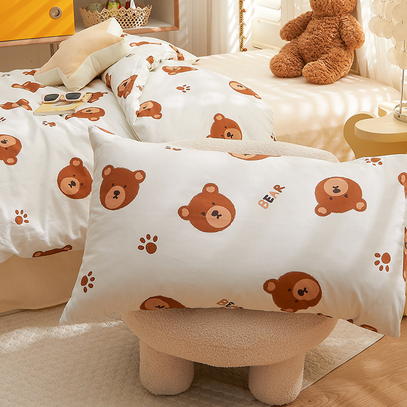 01妙之语 杂品 四件套系列 加厚 印花 棉枕 单人 可爱 学生宿舍