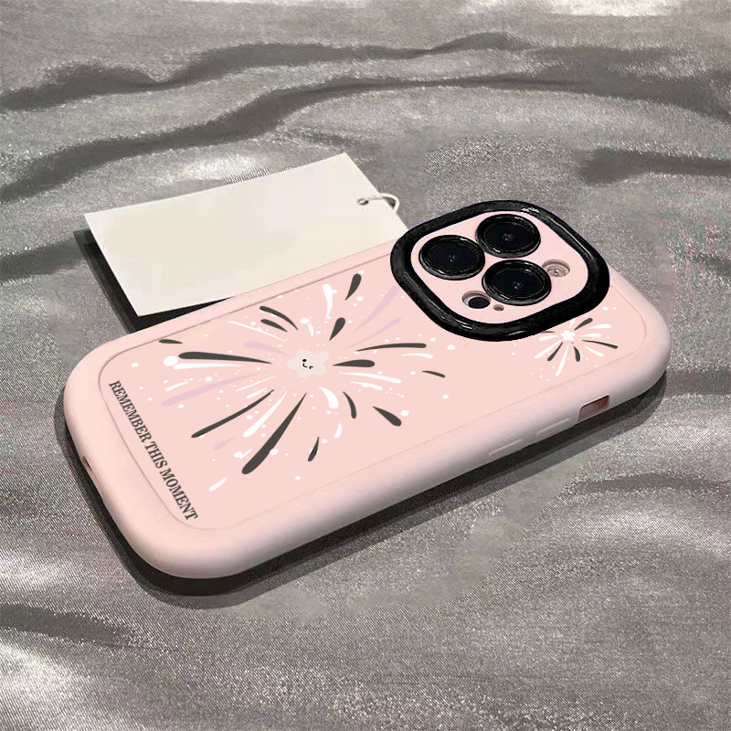 ins彩色烟花苹果14promax手机壳iphone15全包13pro高级12p软壳11