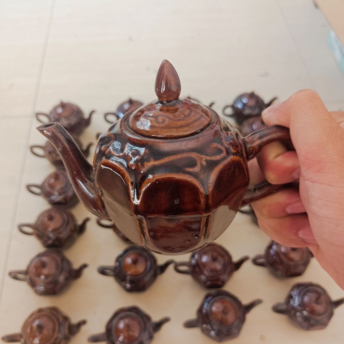 老式酒壶,五六十年代的老黑釉酒壶