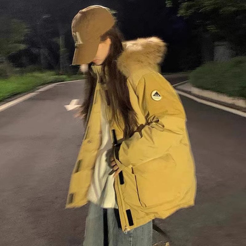 羽绒服服女2023新款冬季棉衣情侣工装派克服加厚棉