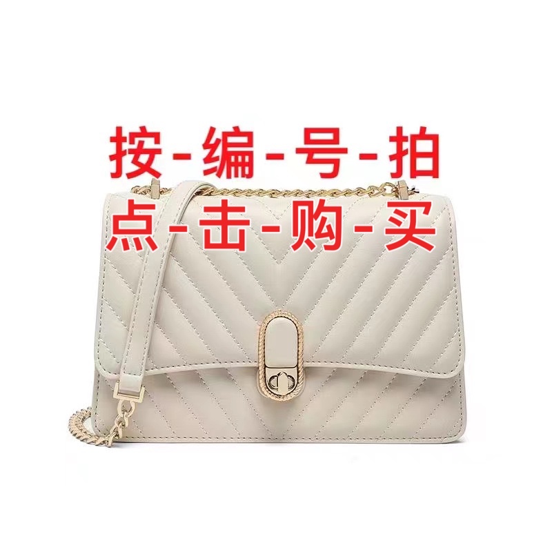 H【1-20号包包，点击购买，选择编号拍】高级休闲文艺单肩链条女包