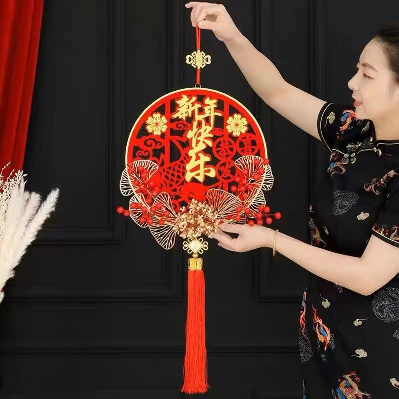 赠送同款福字仿真银杏叶红果先到先得