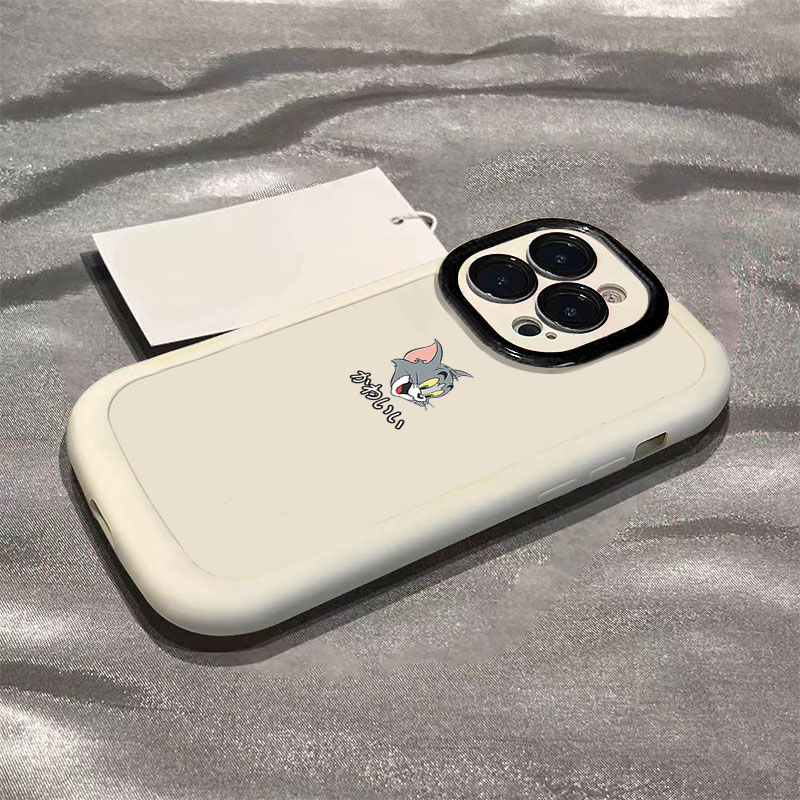 汤姆猫苹果14promax手机壳iphone15全包13pro硅胶12高级11卡通