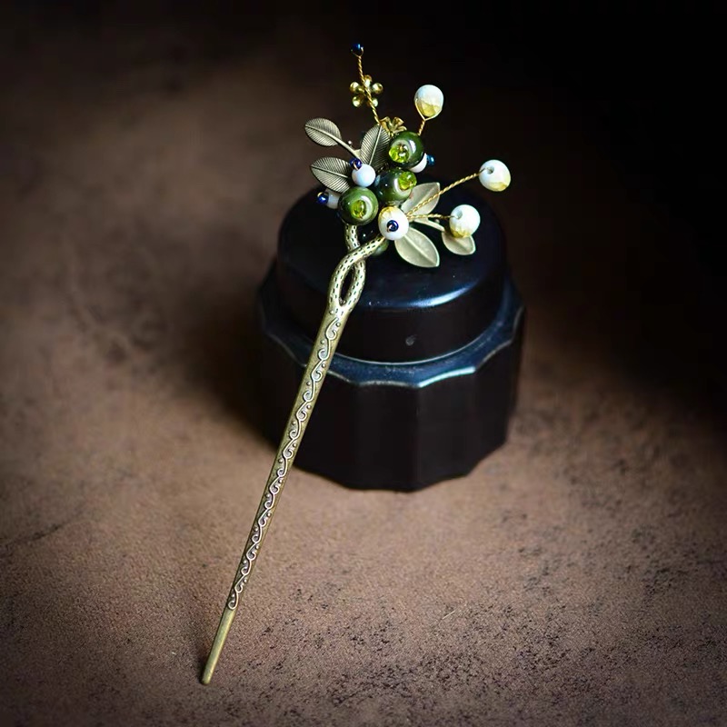 古风手工陶瓷发簪