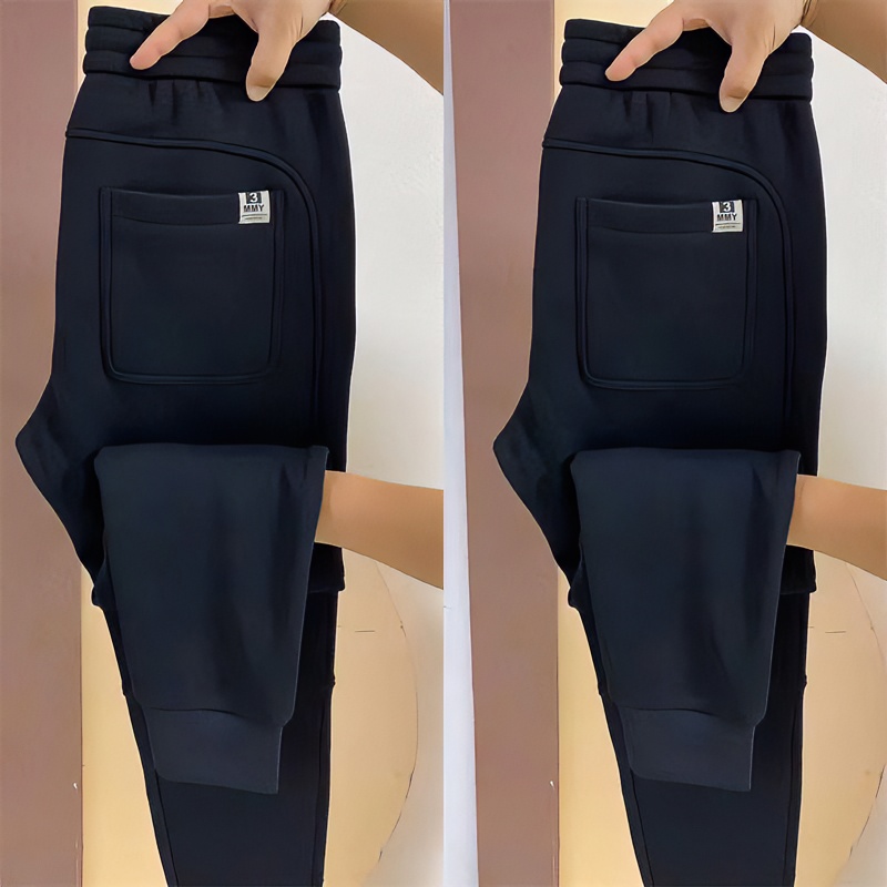 秋冬新款】男士福字刺绣百搭小脚裤8166