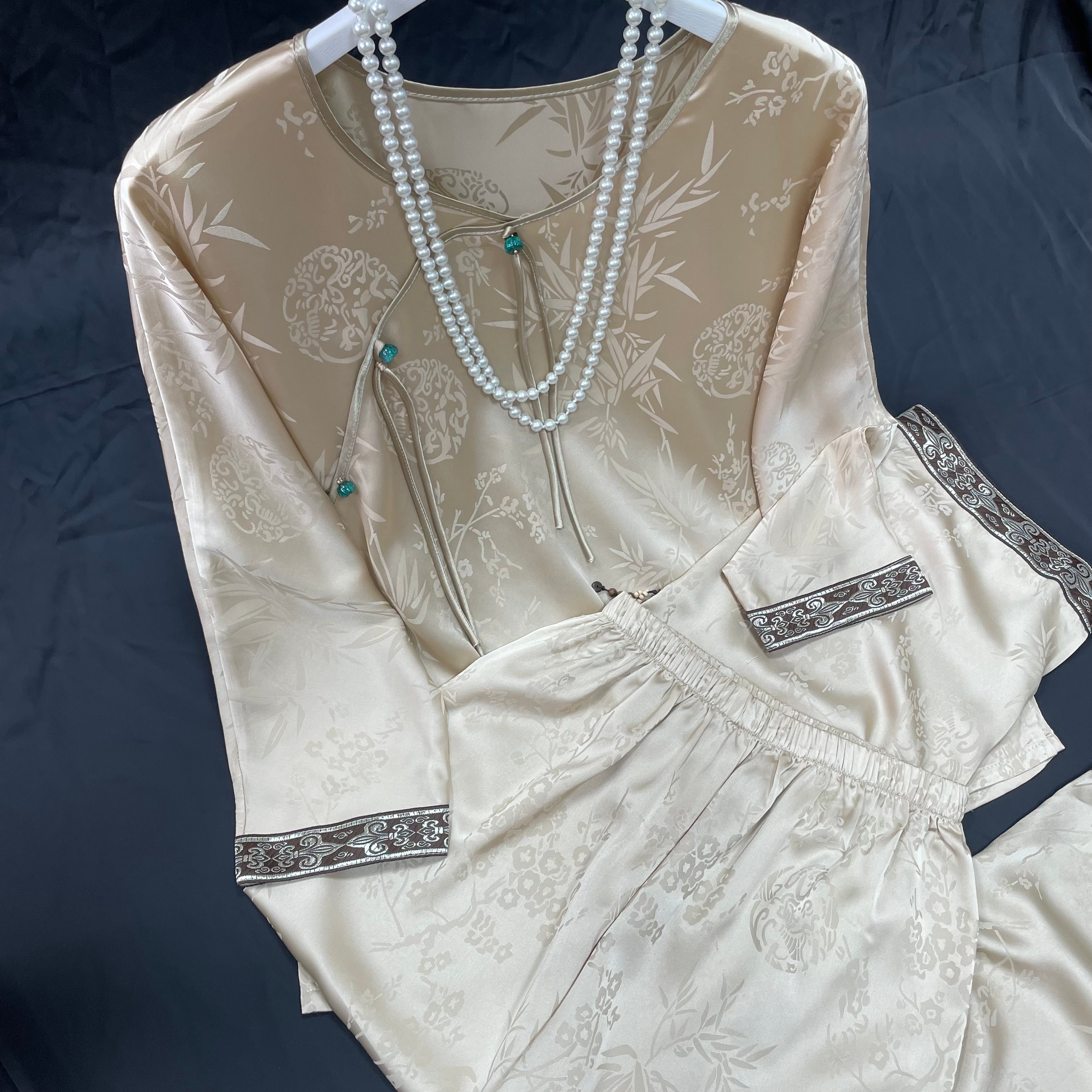 2601《纤凝》常熟夏季新款新中式休闲日常国风气质睡衣套装