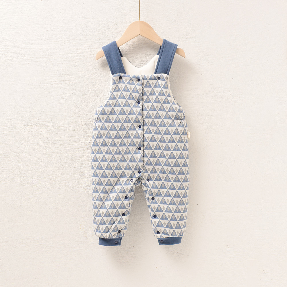 宝宝背带裤加棉中厚棉裤冬季0一3岁儿童男童女童婴幼儿保暖裤子