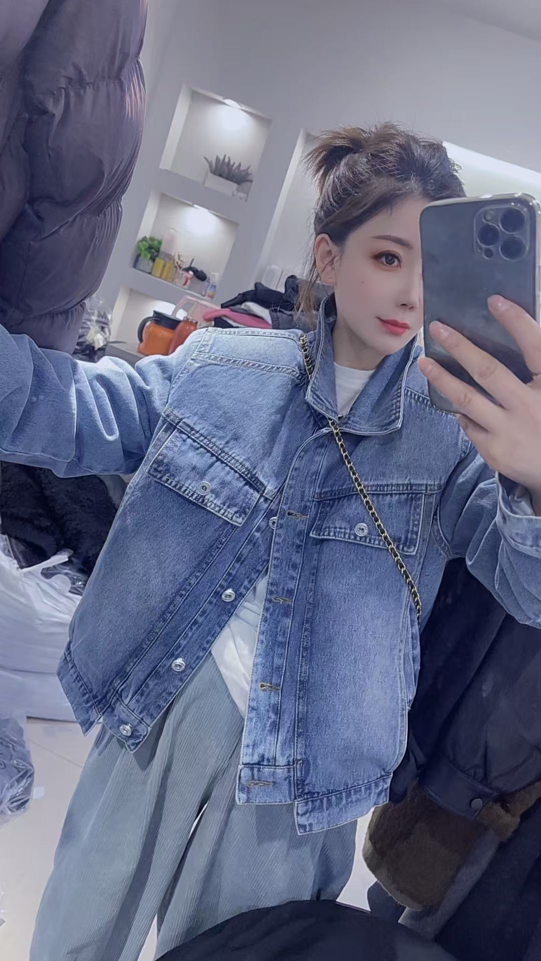 休闲长袖牛仔外套