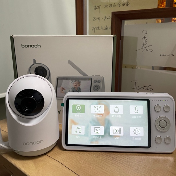 准新品  bonoch监控摄像头无需联网实时监护屏幕摄头一体数码