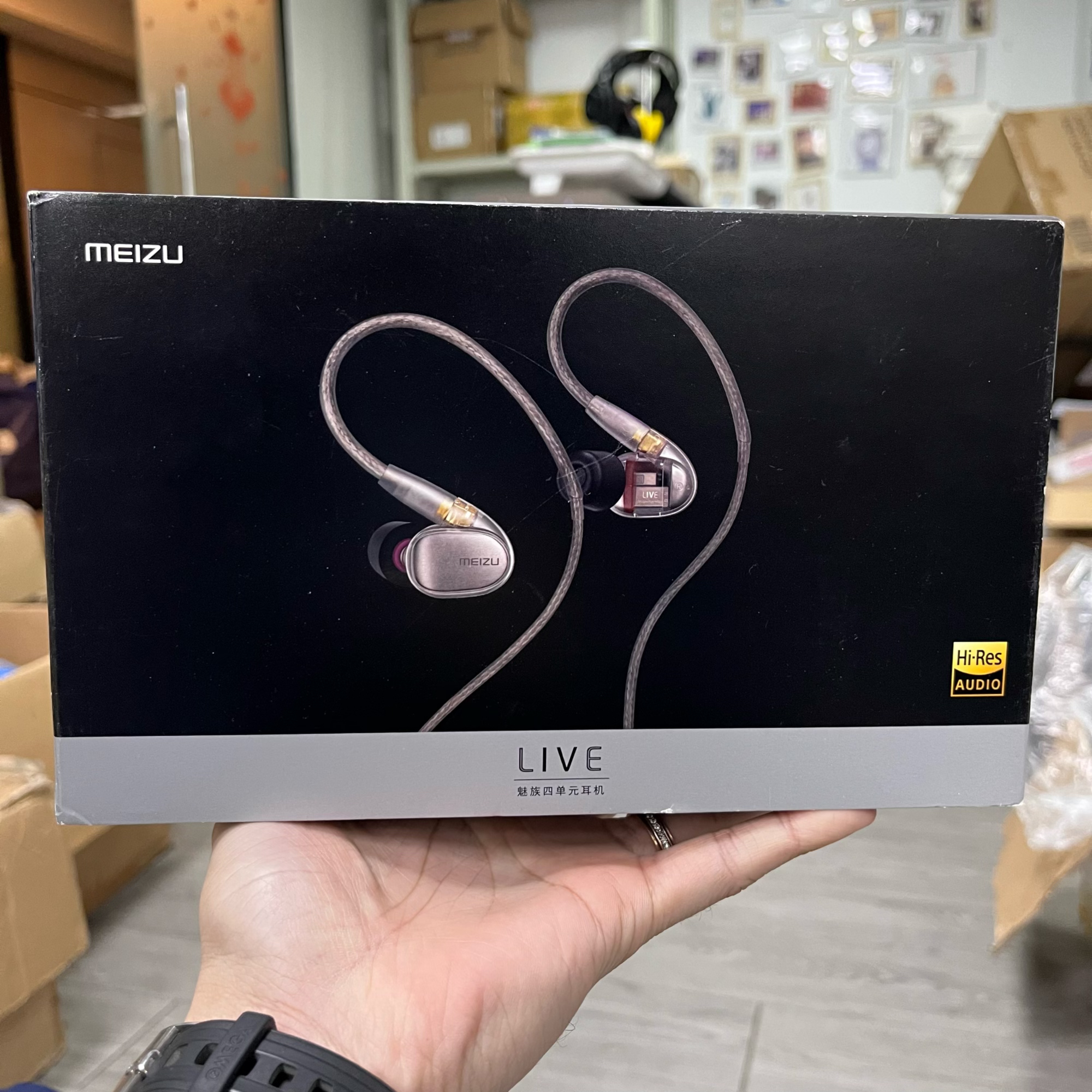 当年旗舰HIFI 魅LIVE 四动铁入耳式耳机