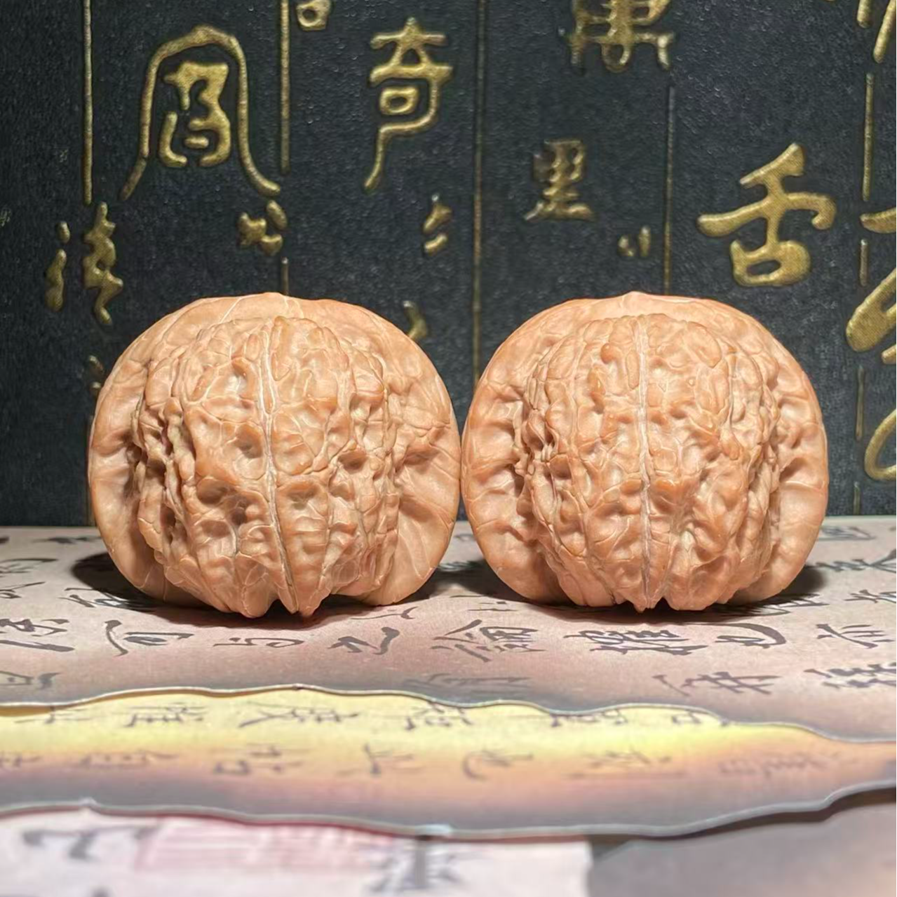 R11文玩核桃把件血麒麟边39肚39高33.5