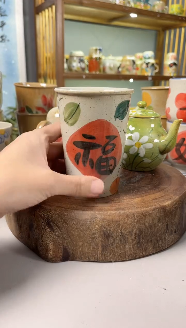 【闪购商品】瓷片手绘高温釉下彩陶瓷