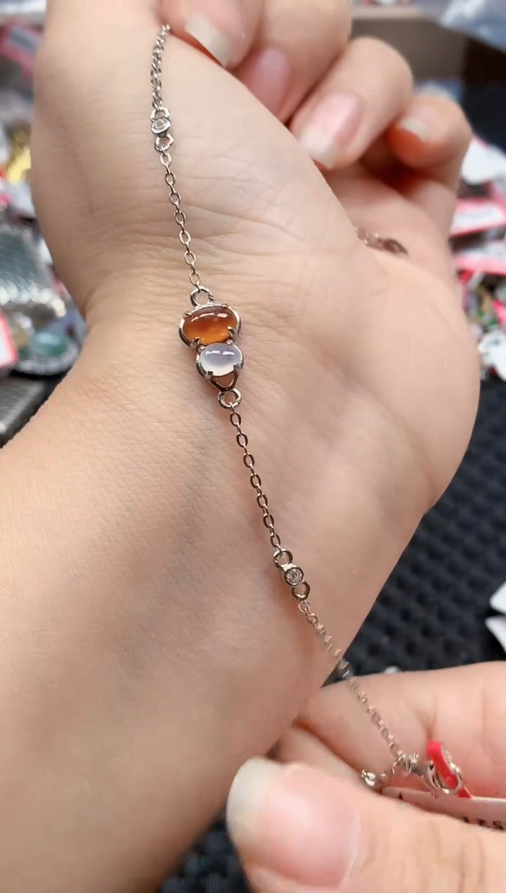 银S925镶嵌戒指翡翠天然A货缅甸翡翠