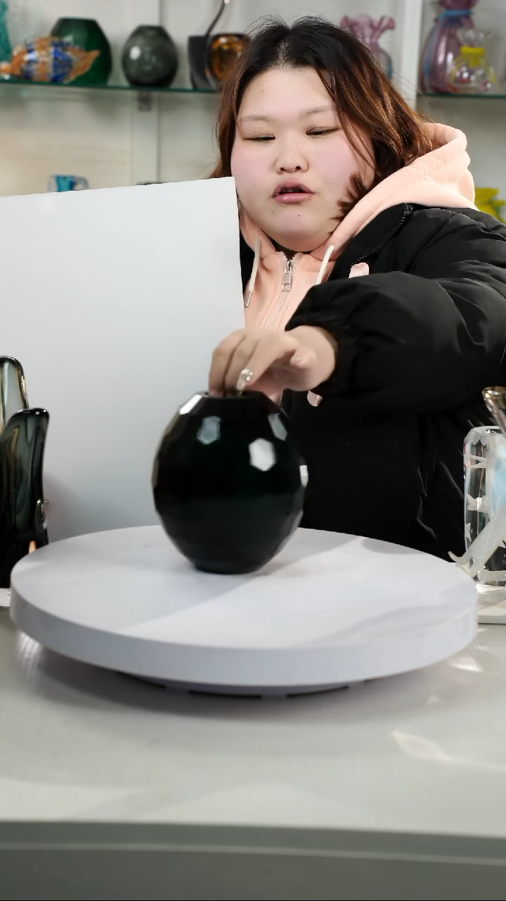 【闪购商品】琉璃【弘扬】高轻奢琉璃花器微瑕福利高15