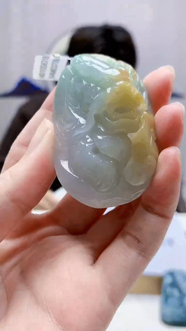 未镶嵌定制翡翠5145zm-毛货挂件60