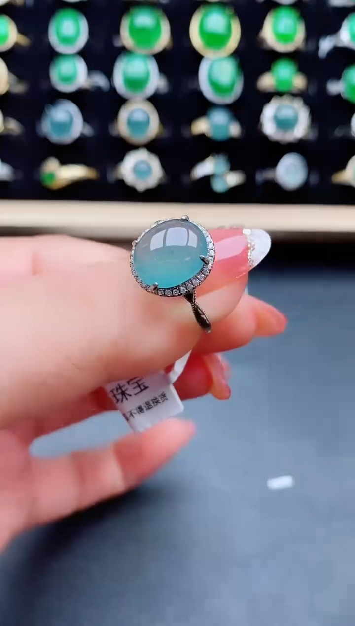 【闪购商品】翡翠戒指银S925镶嵌121212