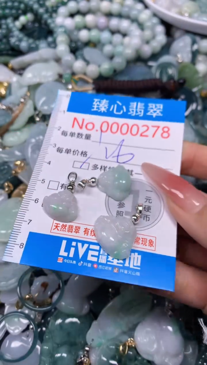 【闪购商品】翡翠颈饰未镶嵌含绳000278