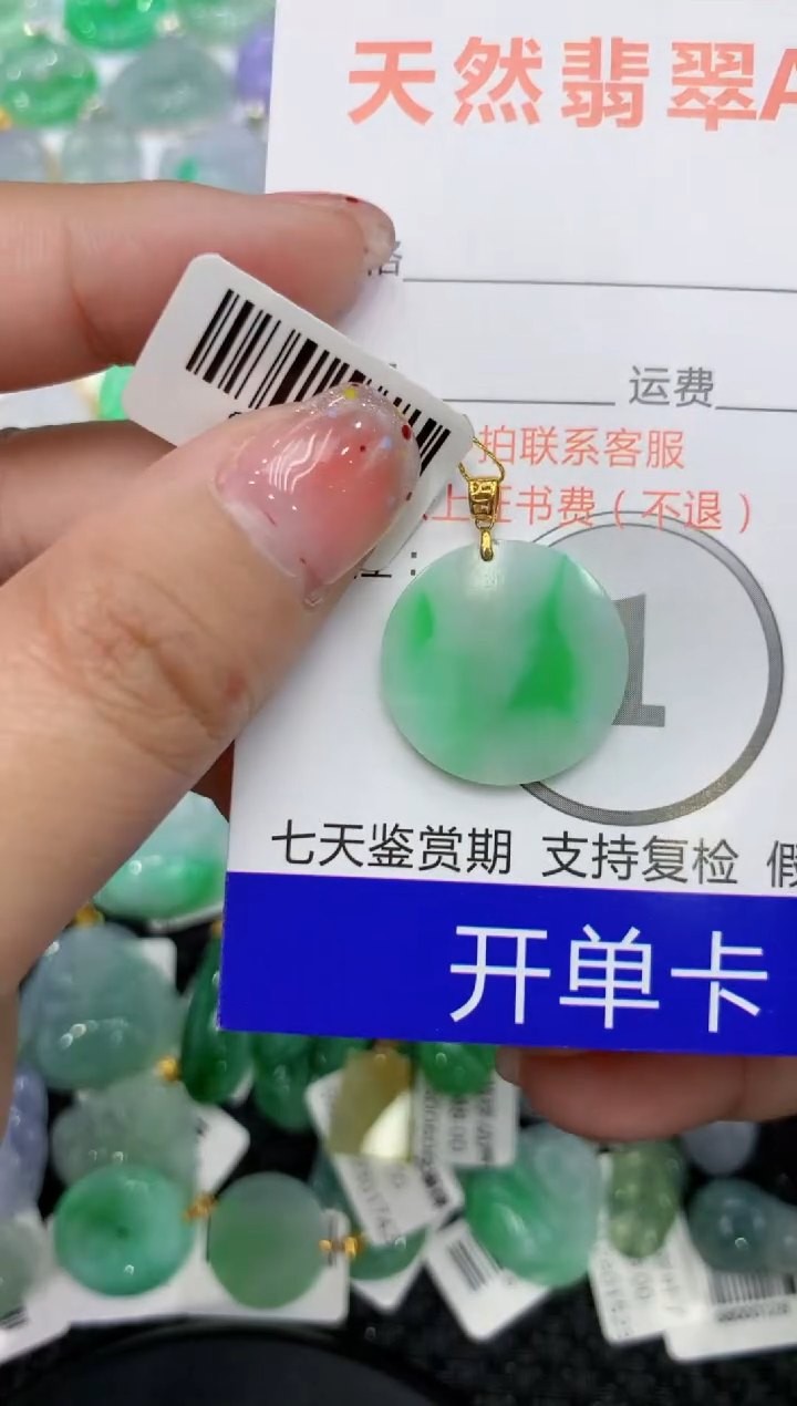 【闪购商品】翡翠颈饰18K金镶嵌111111111111