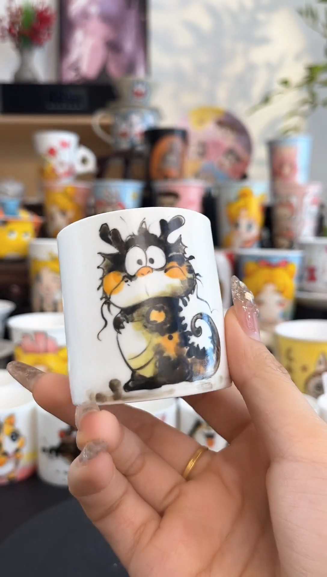 【闪购商品】手工手绘陶瓷小杯杯