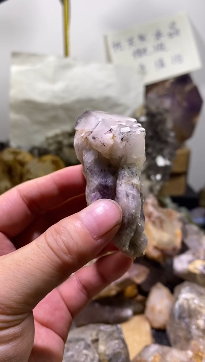 未镶嵌珠宝半成品水晶8号四川花园水晶权杖