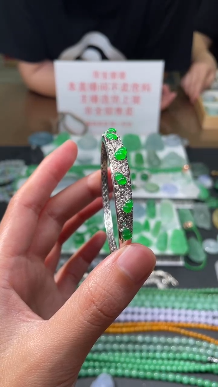 定制翡翠18K金镶嵌|毛货其它+0
