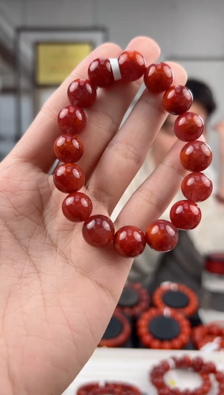 【闪购商品】南红玛瑙单圈未镶嵌@T07340@12MM