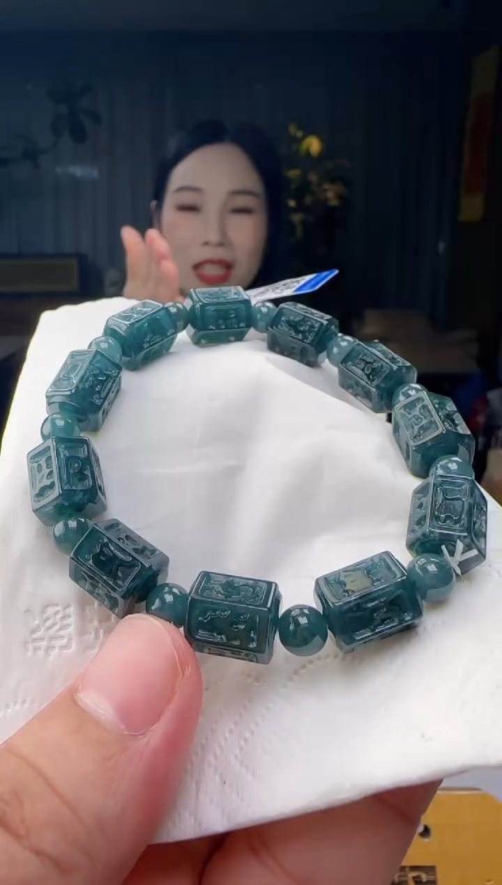 未镶嵌手串翡翠多样性发其一ZM@@60B7J13630