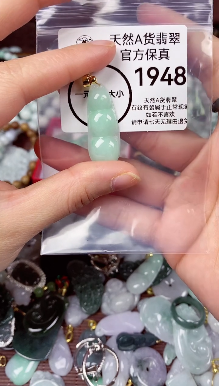 【闪购商品】翡翠颈饰未镶嵌天然A货翡翠 1948