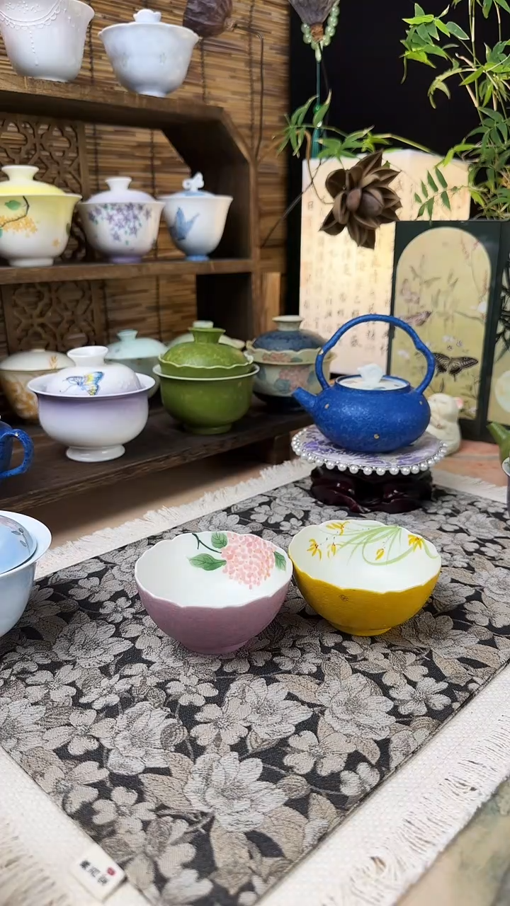 玺*绣球花+兰花共两只